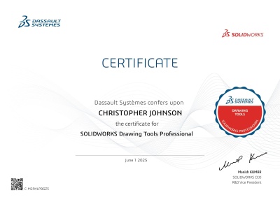 Solidworks CSWA Certificate